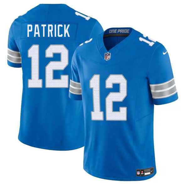 Men & Women & Youth Detroit Lions #12 Tim Patrick Blue 2025 F.U.S.E. Vapor Limited Stitched Jersey